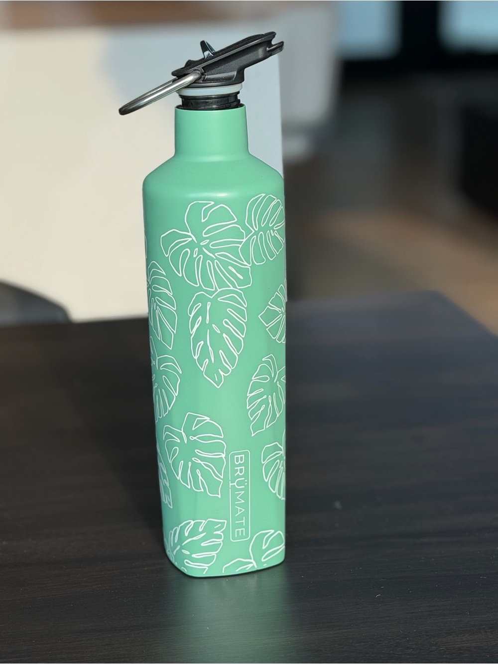 BrüMate Rehydration 25 oz Green Monstera Leaf Water Bottle